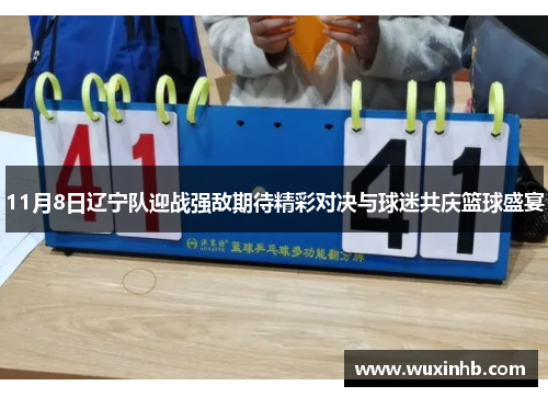 11月8日辽宁队迎战强敌期待精彩对决与球迷共庆篮球盛宴
